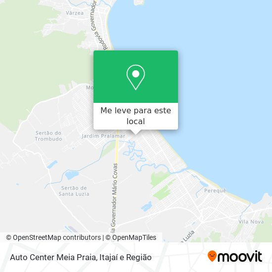 Auto Center Meia Praia mapa