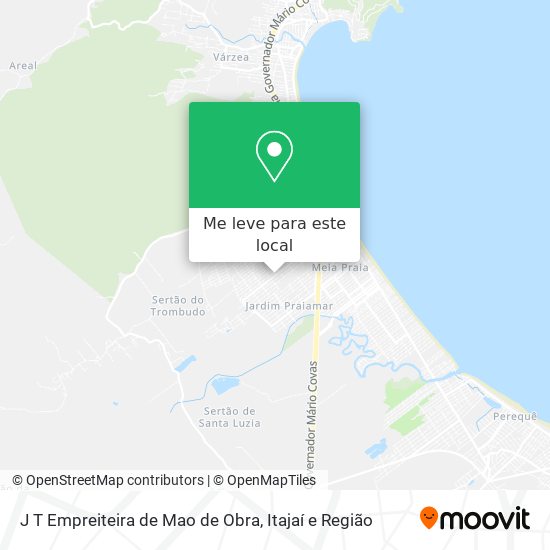 J T Empreiteira de Mao de Obra mapa