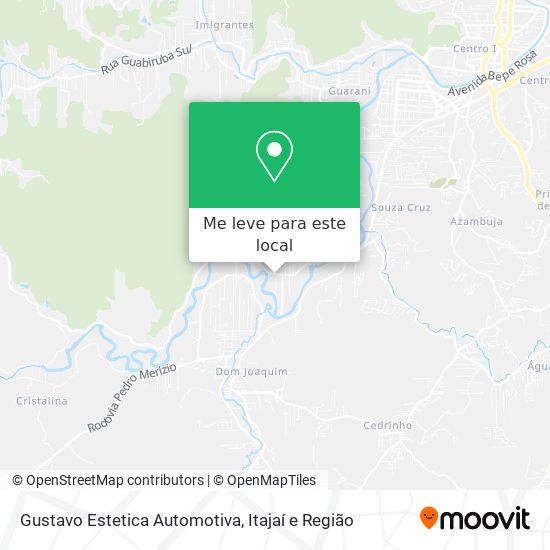 Gustavo Estetica Automotiva mapa
