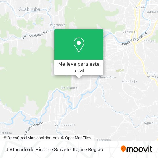 J Atacado de Picole e Sorvete mapa