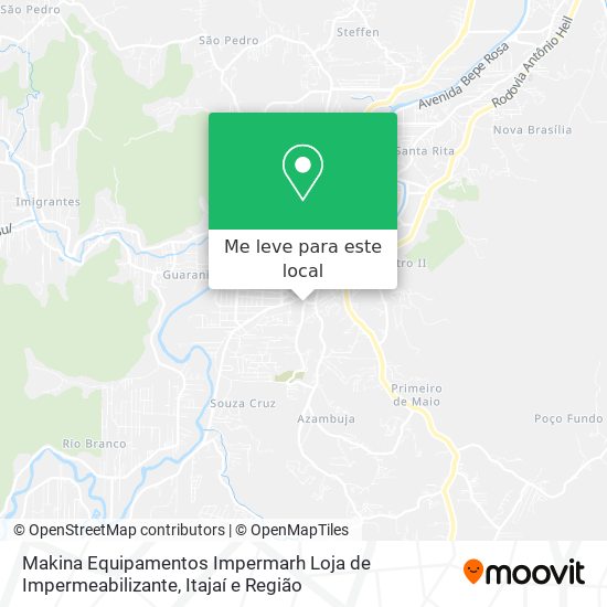 Makina Equipamentos Impermarh Loja de Impermeabilizante mapa