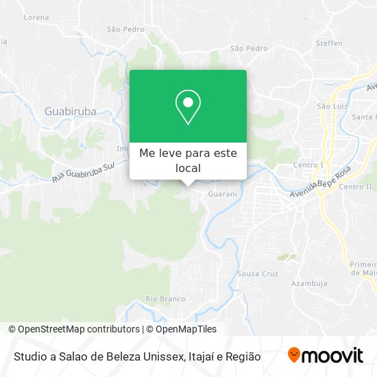 Studio a Salao de Beleza Unissex mapa