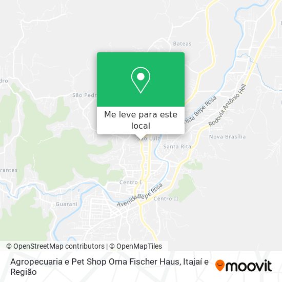 Agropecuaria e Pet Shop Oma Fischer Haus mapa