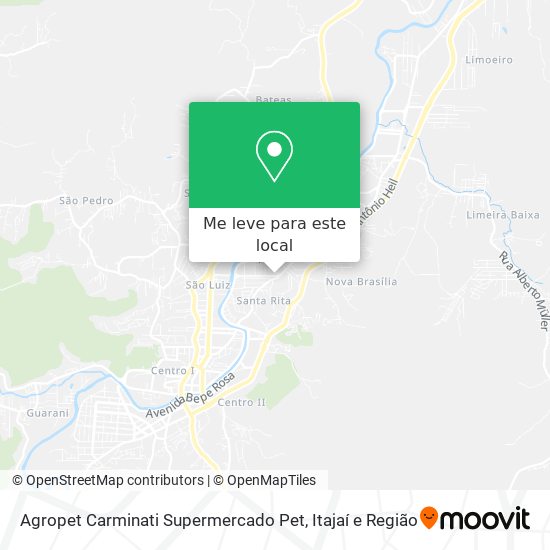 Agropet Carminati Supermercado Pet mapa