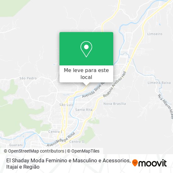 El Shaday Moda Feminino e Masculino e Acessorios mapa