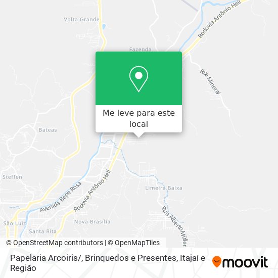 Papelaria Arcoiris / , Brinquedos e Presentes mapa