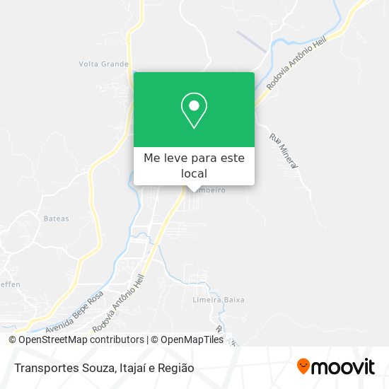 Transportes Souza mapa