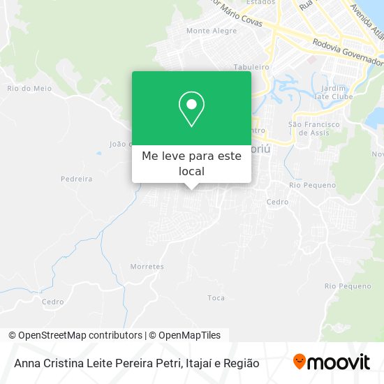 Anna Cristina Leite Pereira Petri mapa