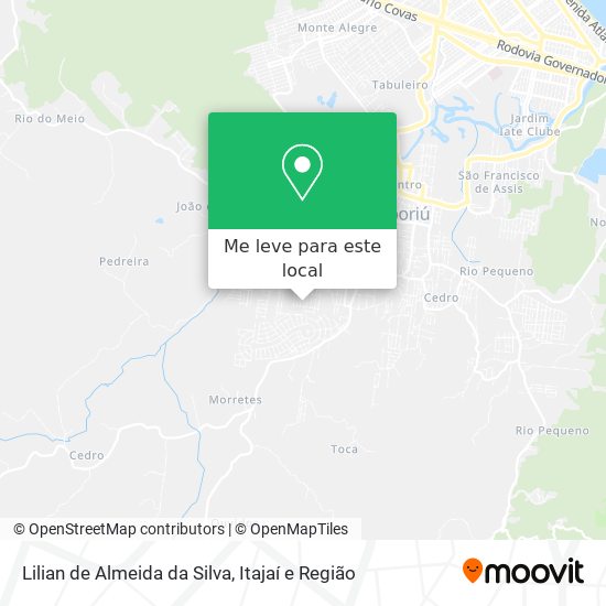 Lilian de Almeida da Silva mapa