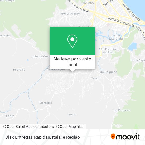 Disk Entregas Rapidas mapa