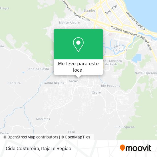 Cida Costureira mapa