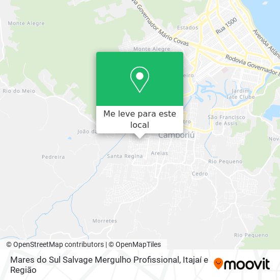 Mares do Sul Salvage Mergulho Profissional mapa