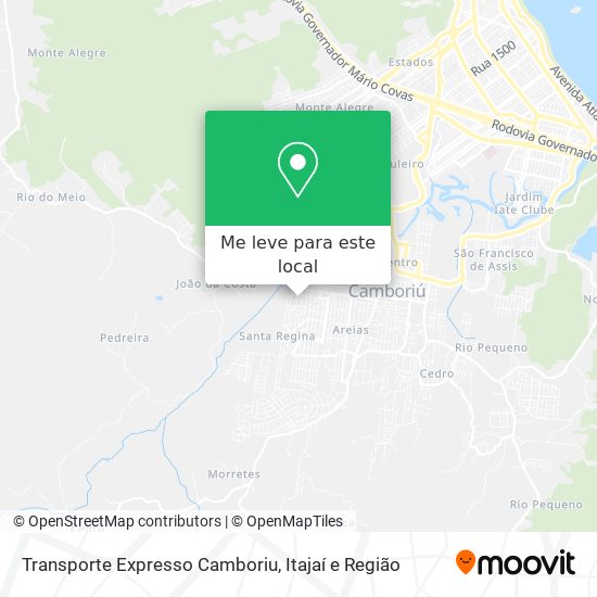 Transporte Expresso Camboriu mapa