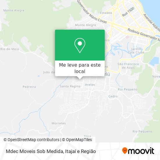 Mdec Moveis Sob Medida mapa