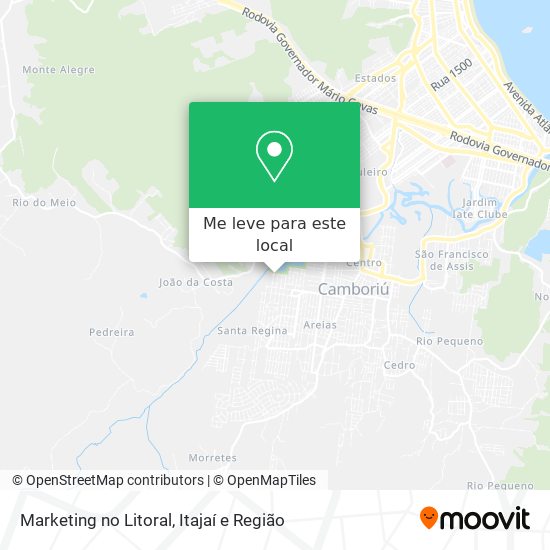 Marketing no Litoral mapa