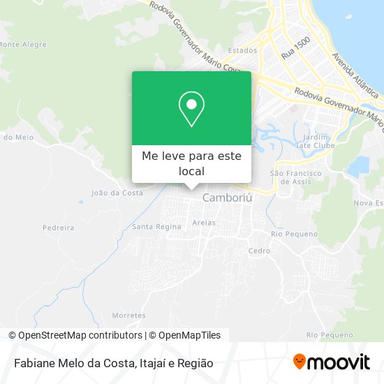 Fabiane Melo da Costa mapa