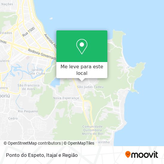 Ponto do Espeto mapa