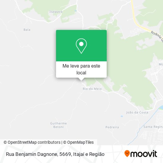 Rua Benjamin Dagnone, 5669 mapa