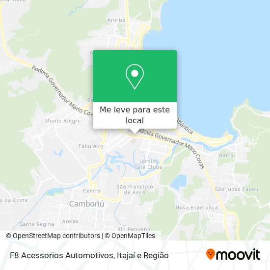 F8 Acessorios Automotivos mapa