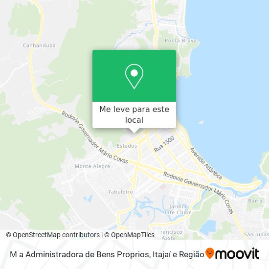 M a Administradora de Bens Proprios mapa