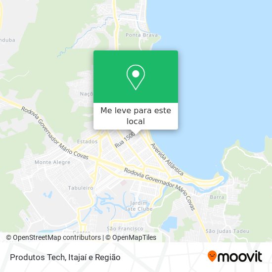 Produtos Tech mapa