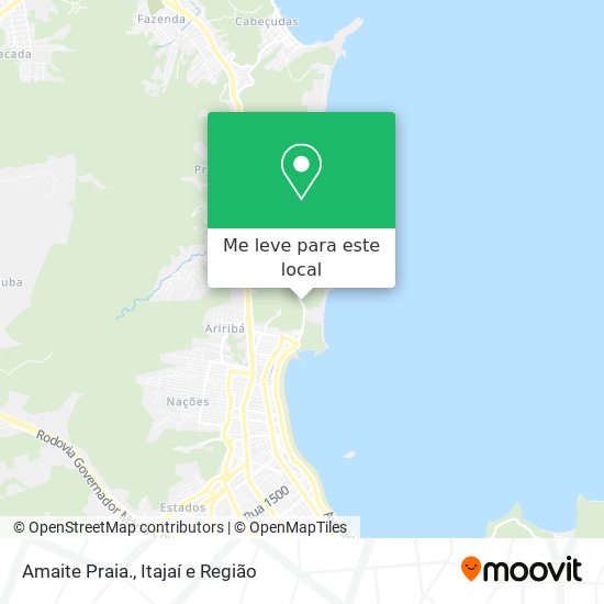 Amaite Praia. mapa