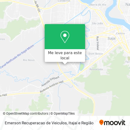 Emerson Recuperacao de Veiculos mapa