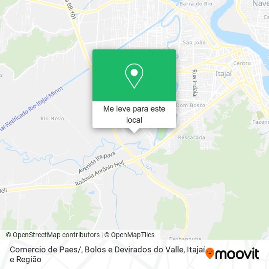 Comercio de Paes / , Bolos e Devirados do Valle mapa