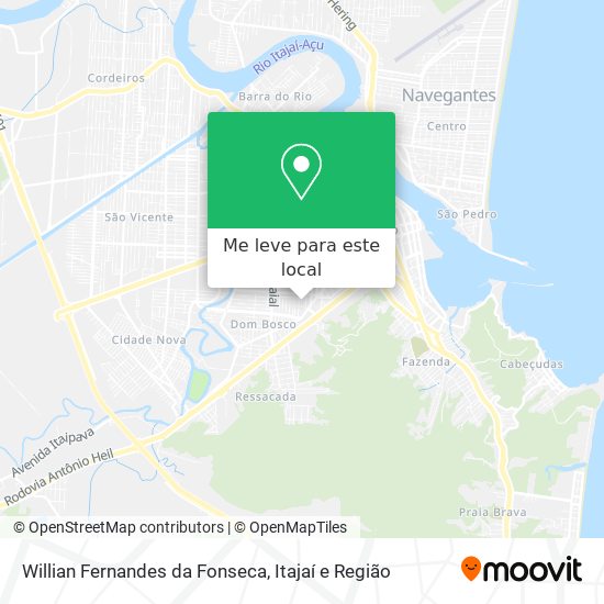 Willian Fernandes da Fonseca mapa
