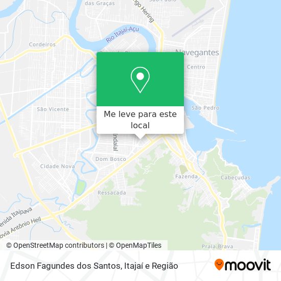 Edson Fagundes dos Santos mapa