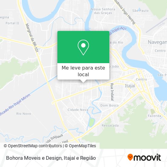 Bohora Moveis e Design mapa