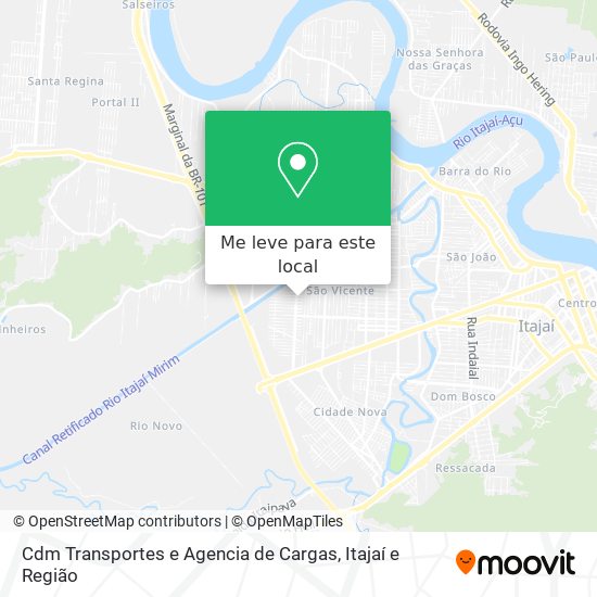 Cdm Transportes e Agencia de Cargas mapa