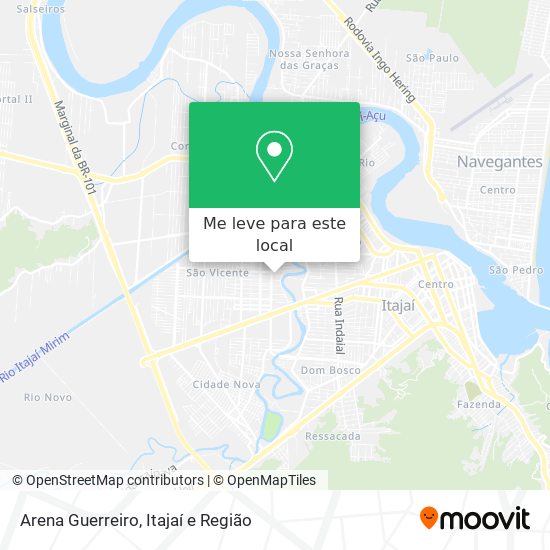 Arena Guerreiro mapa