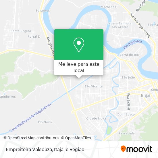 Empreiteira Valsouza mapa