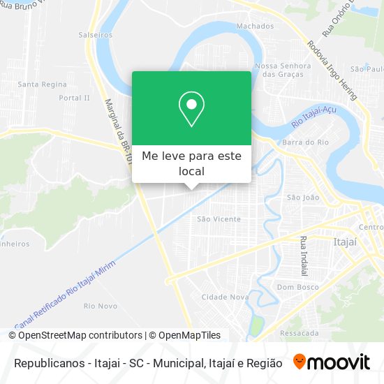 Republicanos - Itajai - SC - Municipal mapa