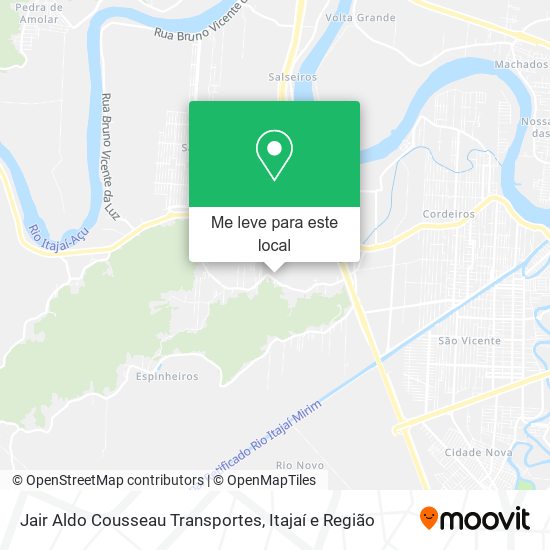 Jair Aldo Cousseau Transportes mapa