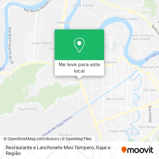 Restaurante e Lanchonete Meu Tempero mapa