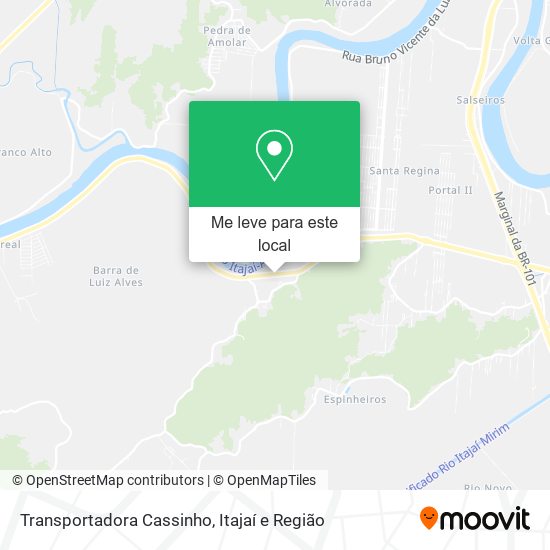 Transportadora Cassinho mapa