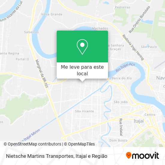 Nietsche Martins Transportes mapa