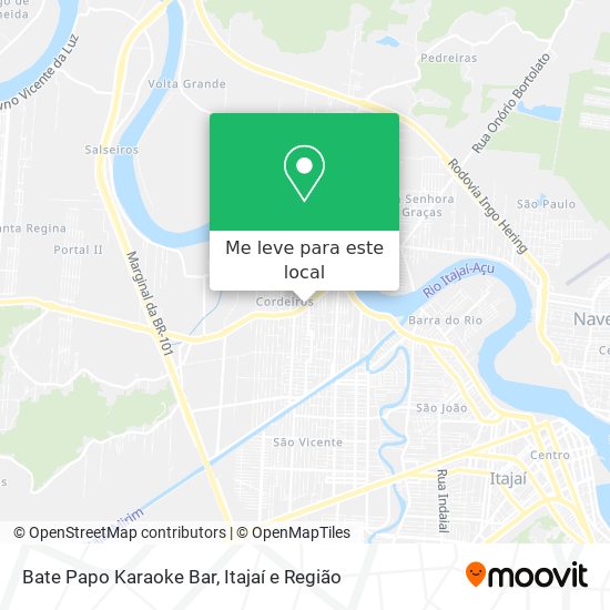 Bate Papo Karaoke Bar mapa