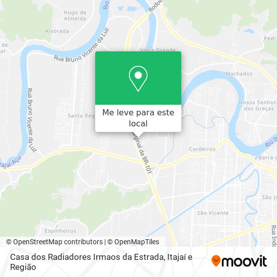 Casa dos Radiadores Irmaos da Estrada mapa