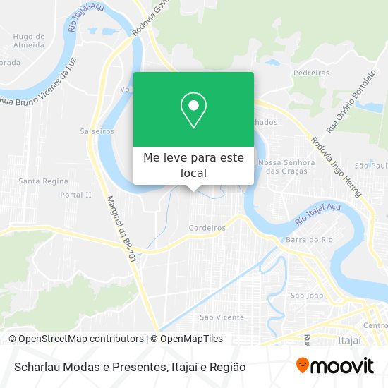 Scharlau Modas e Presentes mapa