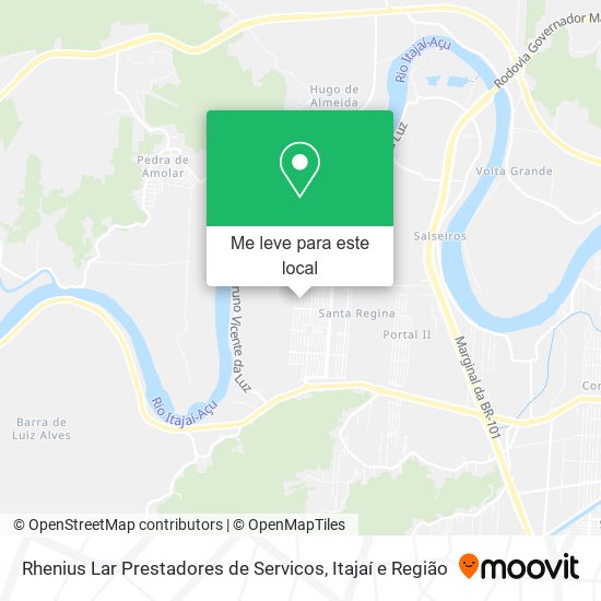 Rhenius Lar Prestadores de Servicos mapa