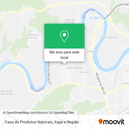 Casa de Produtos Naturais mapa