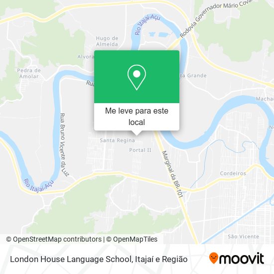 London House Language School mapa