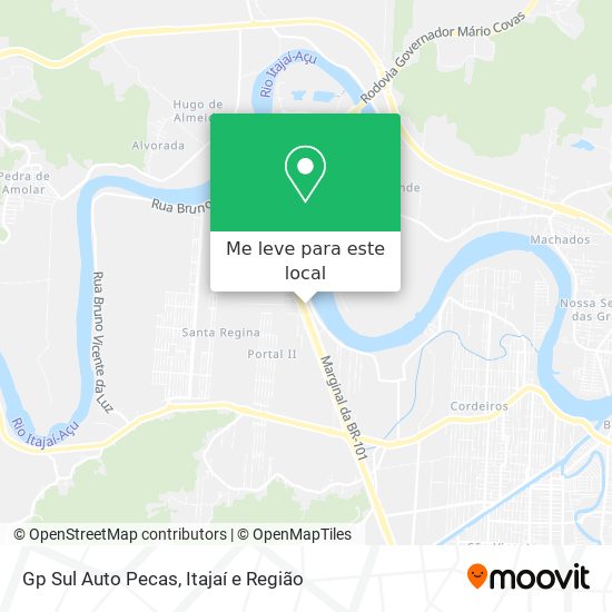 Gp Sul Auto Pecas mapa