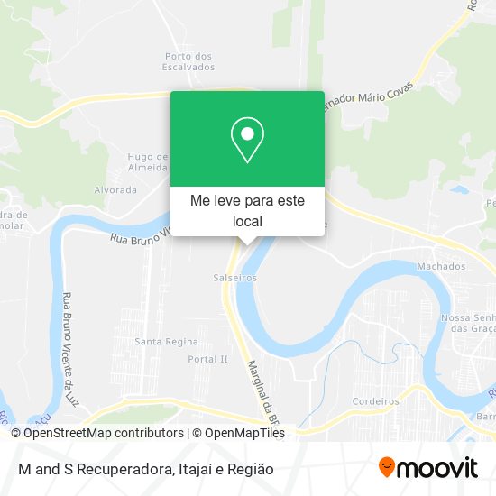 M and S Recuperadora mapa