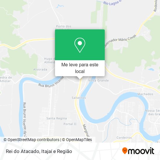 Rei do Atacado mapa