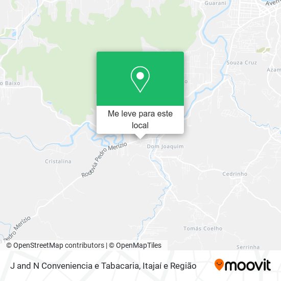J and N Conveniencia e Tabacaria mapa