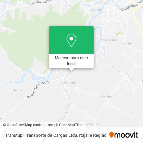 Transtupi Transporte de Cargas Ltda mapa